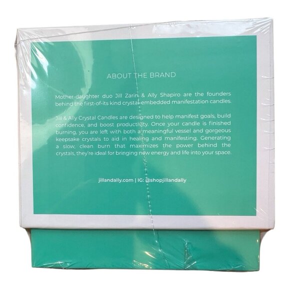 Jill & Ally Take A Deep Breath Clear Quartz Crystal Manifestation Candle Ocean - Picture 6 of 6
